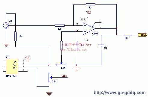 基于AT89C51控制ICL7135的001℃数显温度计(图2)